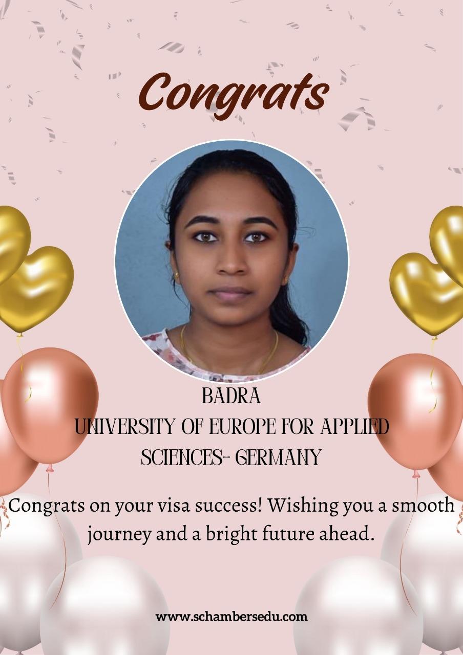 Badra visa success poster